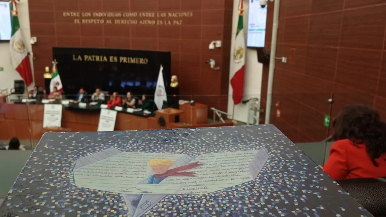 Inside the Mexican Senate chamber